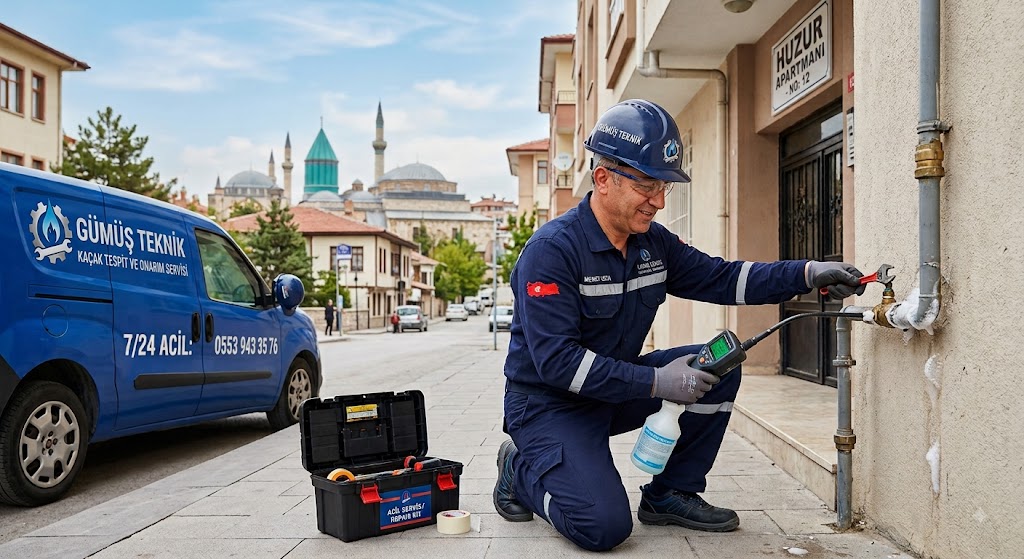 Konya gaz kaçak servis ekibi